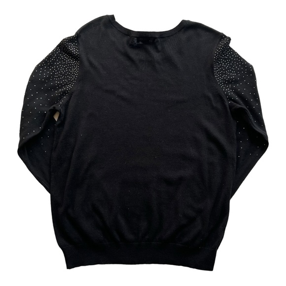 Ann Taylor Loft Black Jeweled Sweater Size Large - Picture 2 of 5